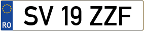 Trailer License Plate